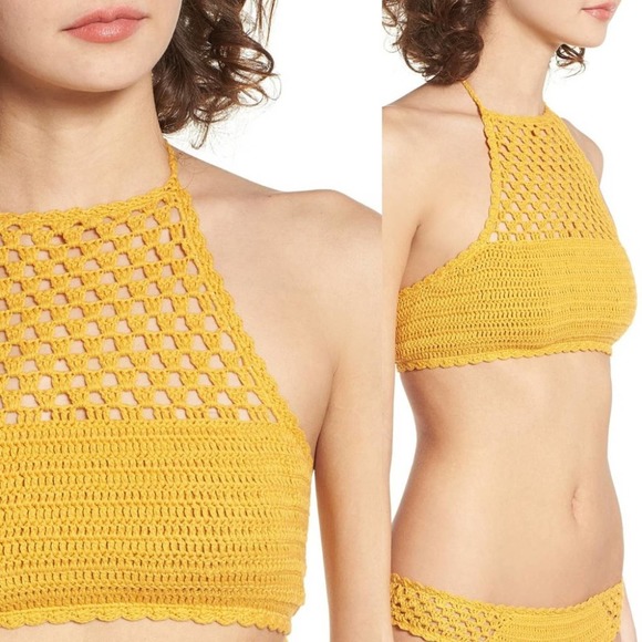 Rip Curl Topanga Crochet High-Neck Bikini Top - Picture 13 of 16